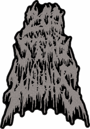 200 stab wound gray logo back patch