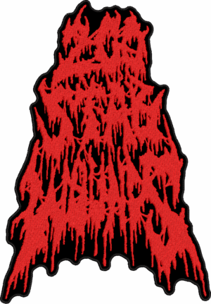 200 stab wound red logo back patch