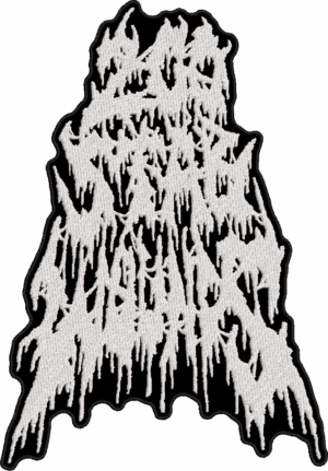 200 stab wound white logo back patch