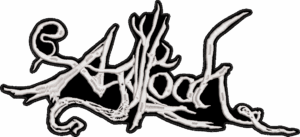 agalloch white logo back patch