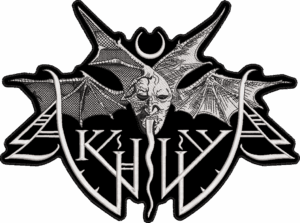 ahklys white logo back patch