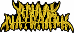 anaal nathrakh gold logo back patch