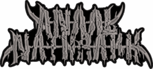 anaal nathrakh gray logo back patch