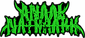 anaal nathrakh neon green logo back patch
