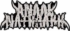 anaal nathrakh white logo back patch