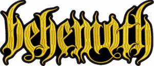 behemoth gold logo back patch
