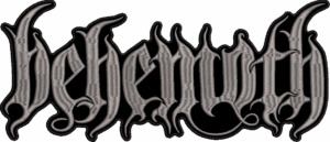 behemoth gray logo back patch