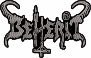 beherit gray old logo back patch