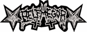 belphegor white goat pentagram back patch