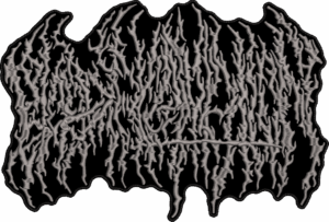 blood incantation gray logo back patch