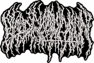 blood incantation white logo back patch