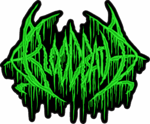 bloodbath neon green logo back patch
