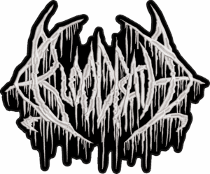 bloodbath white logo back patch