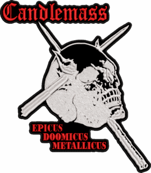 candlemass epicus doomicus metallicus back patch