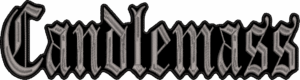 candlemass gray logo back patch