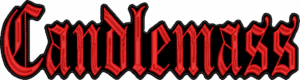 candlemass red logo back patch