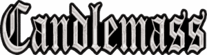 candlemass white logo back patch