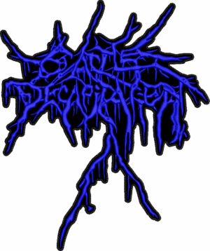 cattle decapitation blue logo back patch
