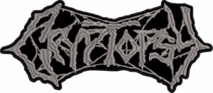cryptopsy old logo back patch