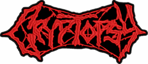 cryptopsy red old logo back patch