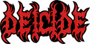 deicide red logo back patch