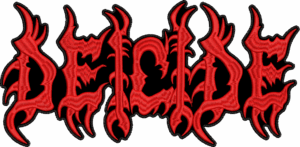 deicide red logo ii back patch