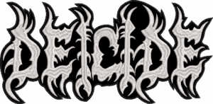 deicide white logo back patch