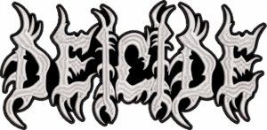 deicide white logo ii back patch