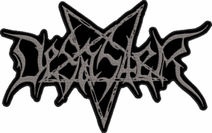 desaster gray old logo back patch