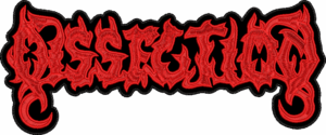 dissection red logo back patch