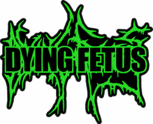 dying fetus neon green dying fetus back patch