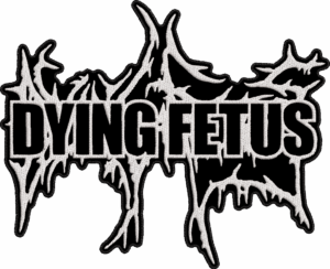 dying fetus white dying fetus back patch