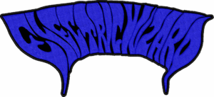 electric wizard blue logo back patch