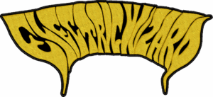 electric wizard gold logo back patch