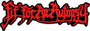 fit for an autopsy red logo back patch