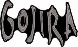 gojira gray logo back patch