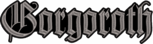gorgoroth gray logo back patch