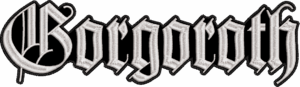 gorgoroth white logo back patch