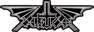 hellbutcher white logo back patch