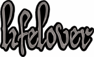 lifelover gray logo back patch