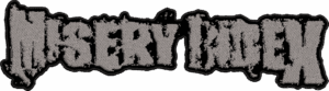 misery index gray logo back patch