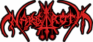 nargaroth red logo contour back patch