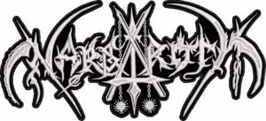 nargaroth white logo contour back patch