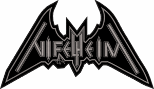 nifelheim gray logo back patch