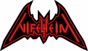 nifelheim red logo back patch