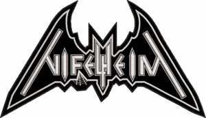 nifelheim white logo back patch