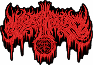 nyogthaeblisz red logo back patch