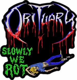 obituary slowly we rot album cover back patch