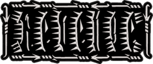 revenge white logo back patch