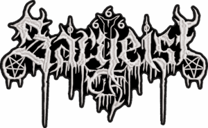 sargeist white logo contour back patch